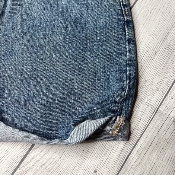 Wild Fable Jean Shorts Blue Denim Folded Hem Highest Rise Size 12/31R - Picture 2 of 10